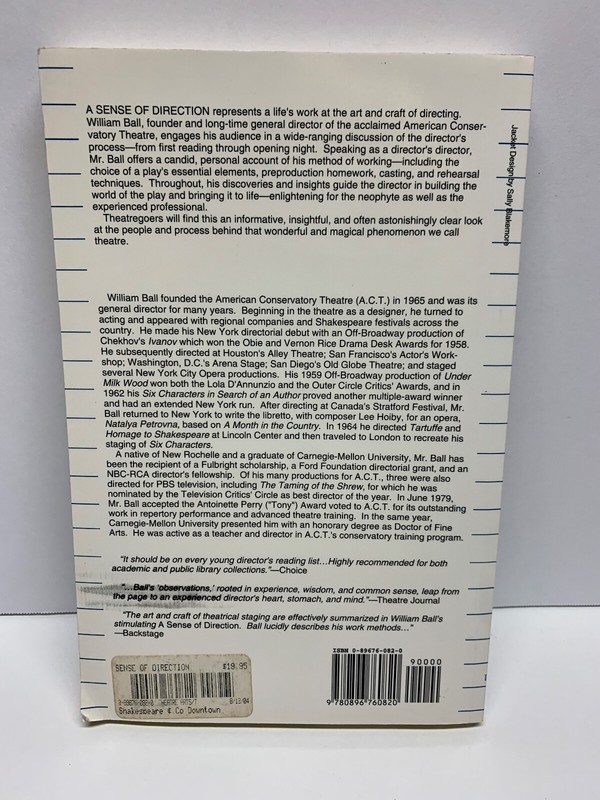 Lot of 3 Books on Stage Direction - Michael Bloom, William Ball, & Phaidon gallery