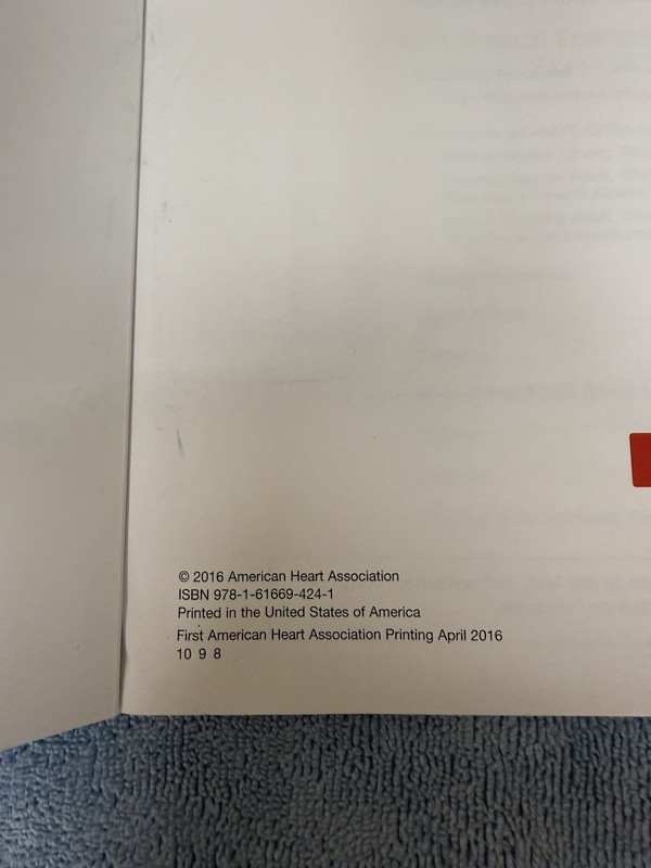 Heartsaver First Aid CPR AED-By American Heart Association-New Student Workbook gallery