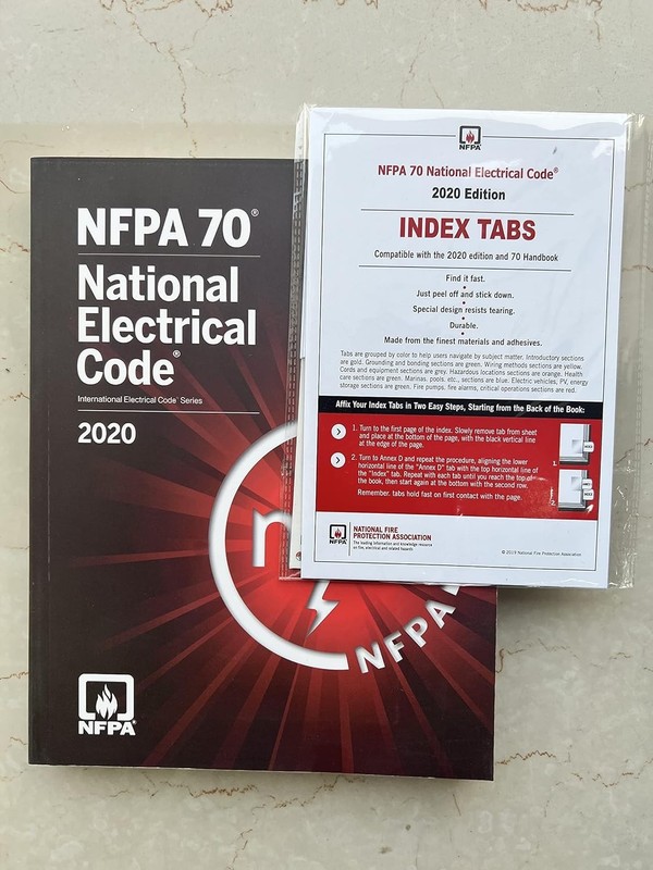 NFPA 70 NEC National Electrical Code 2020 With index tabs paperback US ITEM gallery