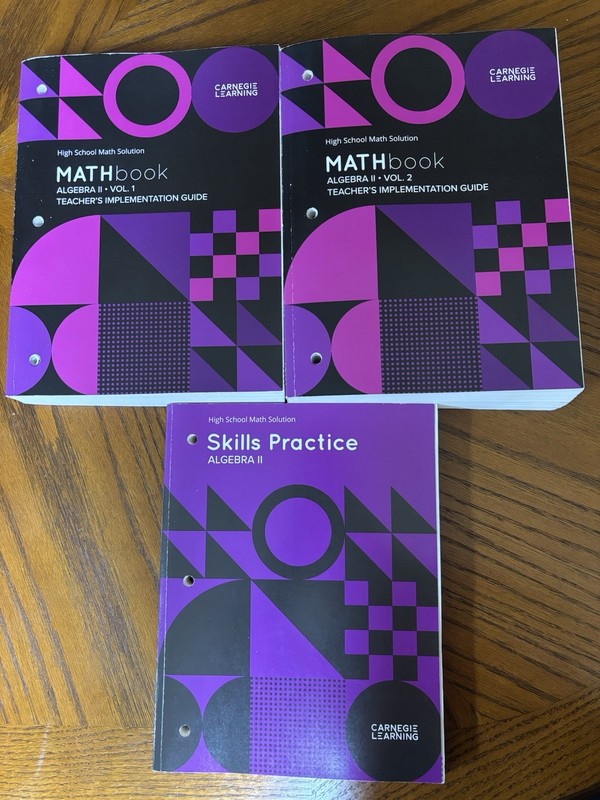 Carnegie Learning Algebra II Math Teacher’s Edition Implementation Guide Vol 1&2