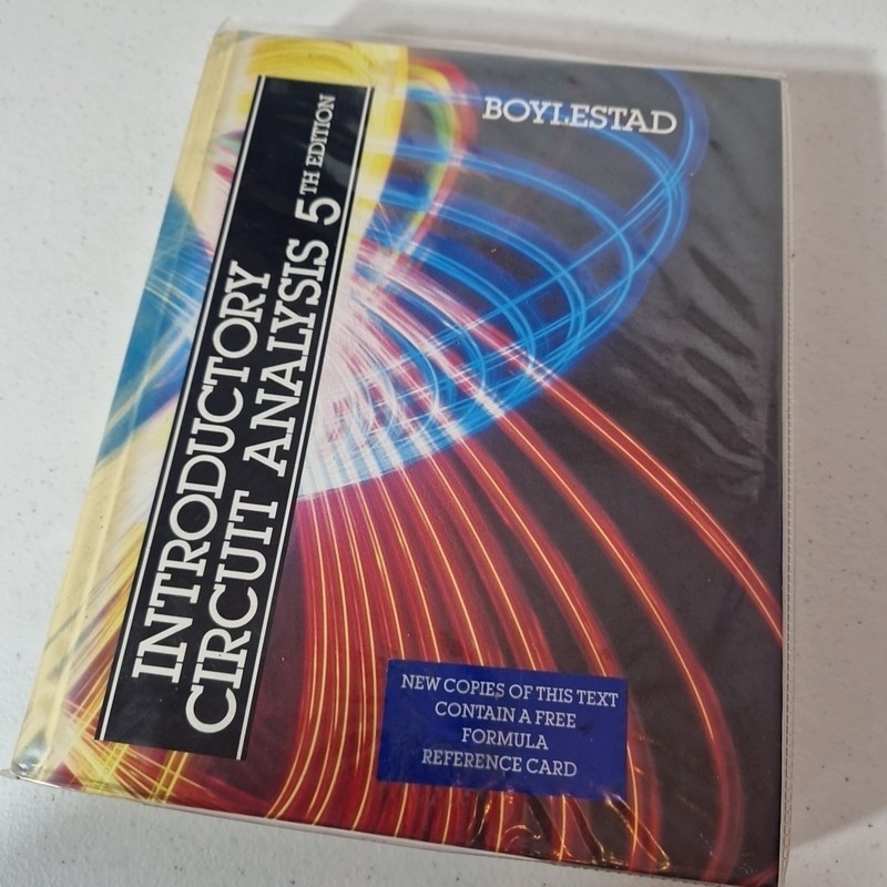 Introductory Circuit Analysis by Robert L. Boylestad Hardcover 1987 5th Edition
