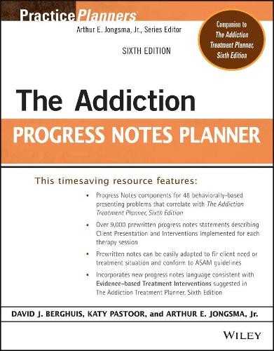 David J. Berghuis The Addiction Progress Notes Planner (Paperback)