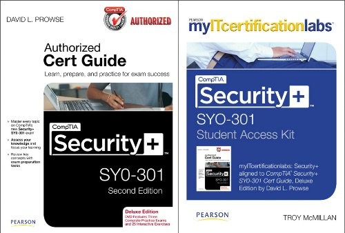 COMPTIA SECURITY+ SYO-301 CERT GUIDE WITH By David L. Prowse - Hardcover *Mint*