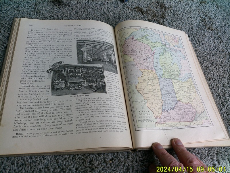 FRYE'S FIRST STEPS IN GEOGRAPHY. Part 2. 1st ed. 1906. Ex-Town of Oakland gallery