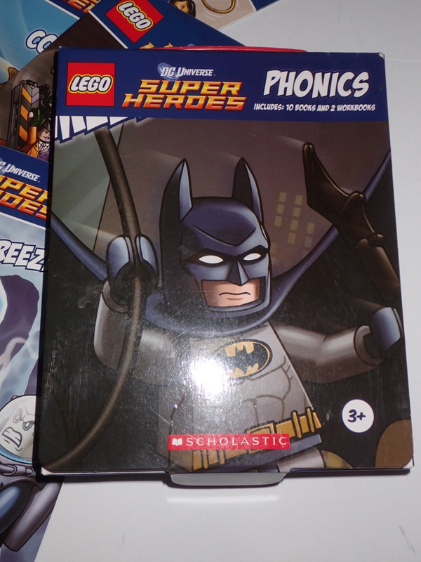 LEGO DC Super Heros Phonics Book Set 10 Books + 2 Workbooks in Box - Scholastic gallery