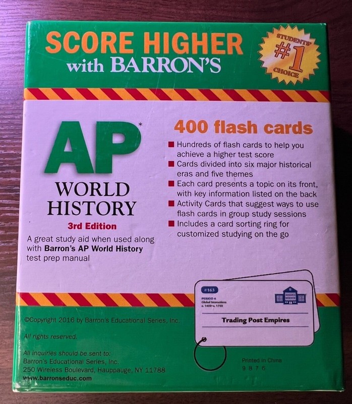 Barron's Test Prep Ser.: AP World History Flash Cards by Kate Caporusso and... gallery