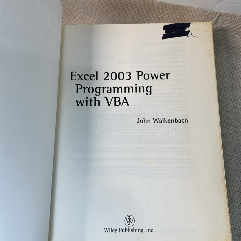Excel 2003 Power Programming with VBA (Book & CD-ROM) by John Walkenbach gallery