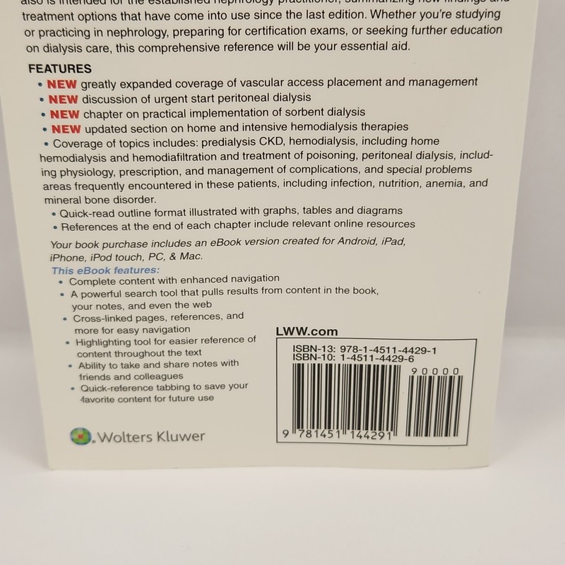 Handbook of Dialysis by John Daugirdas Book Fifth Edition Wolters Kluwer gallery