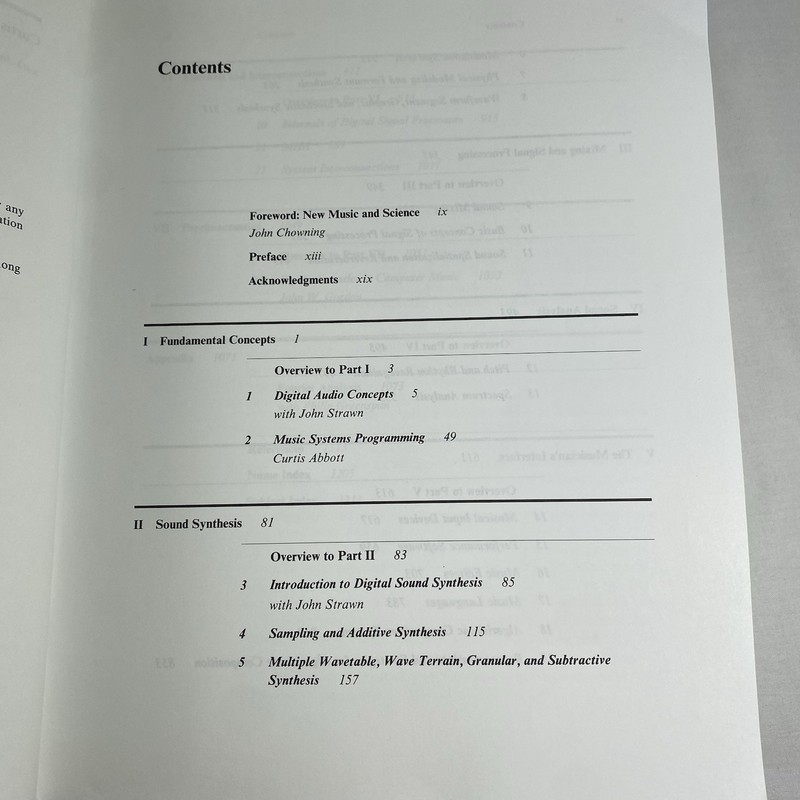 THE COMPUTER MUSIC TUTORIAL (THE MIT PRESS) By Curtis Roads gallery