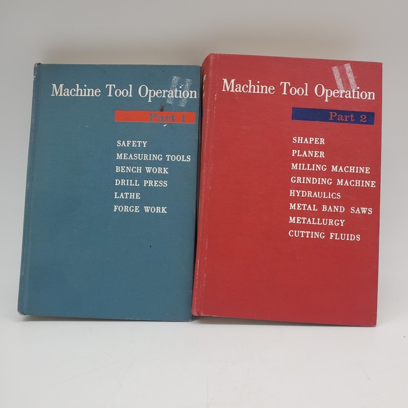 Machine Tool Operation Part 1 & 2 Textbook Set Burghardt Axelrod Anderson
