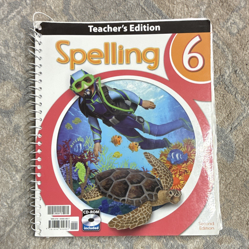 Abeka Spelling 6 Teacher’s Edition 2nd Ed Textbook Ring/Wire Bound CD-ROM