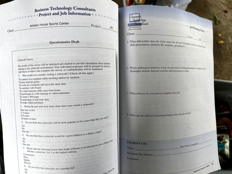 2003 Integrated Computer Projects Lloyd D. Brooks EMC Paradigm Textbook Excel gallery