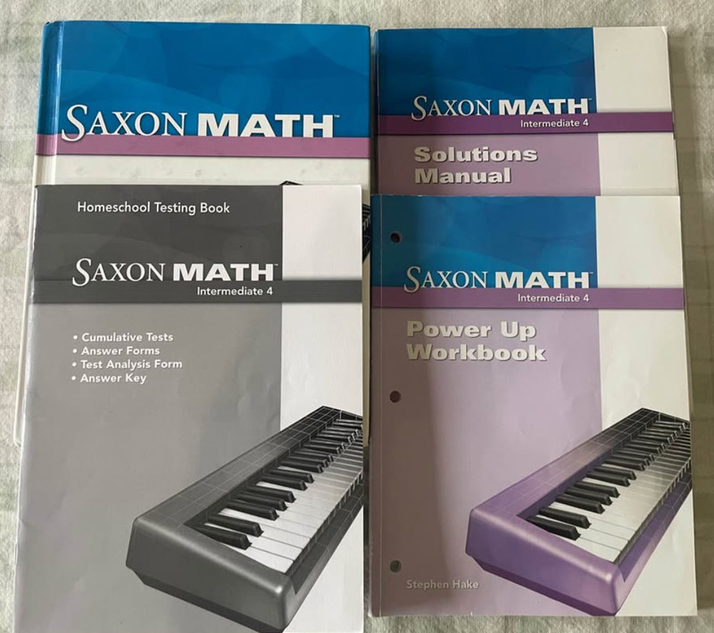 **Saxon 5/4 (Saxon Intermediate 4) Math Homeschool Kit, Great used condition