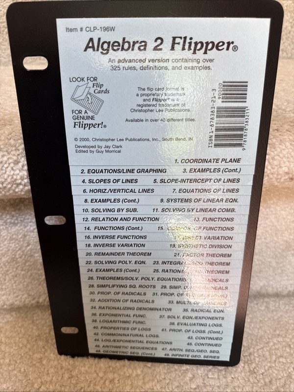 Algebra Flipper 2 by Jay Clark (2000,)