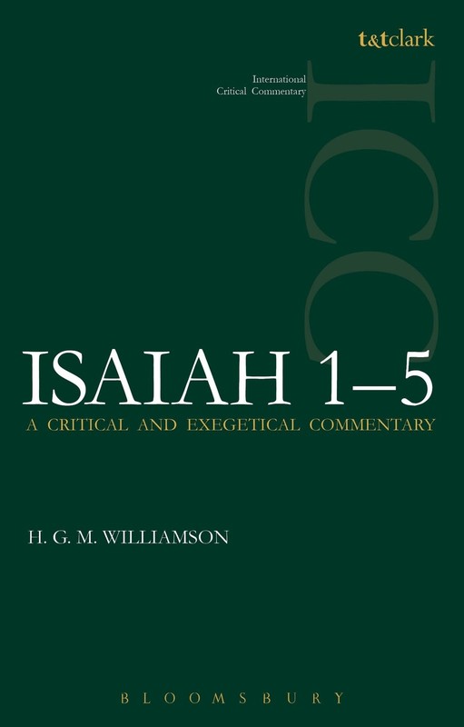 Isaiah 1-5 (ICC): A Critical and Exegetical Commentary (International Critic…