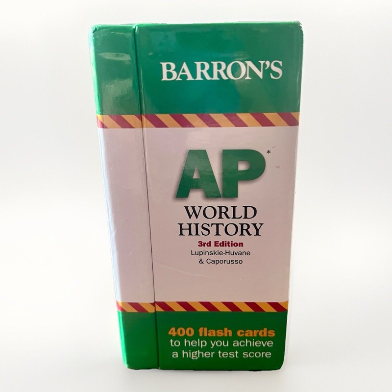 Barron's AP World History Flash Cards, 3rd Edition - Cards - VERY GOOD gallery