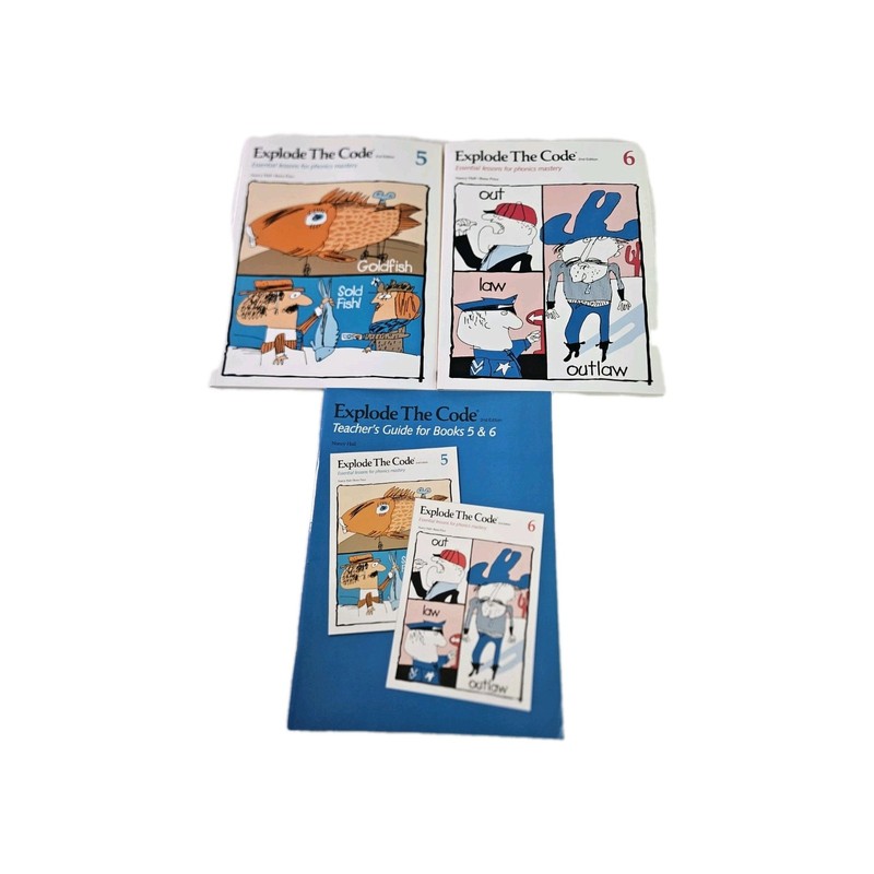 Explode The Code Teacher’s Guide 5 6 Student 5 6 Set 3 Phonics Homeschool
