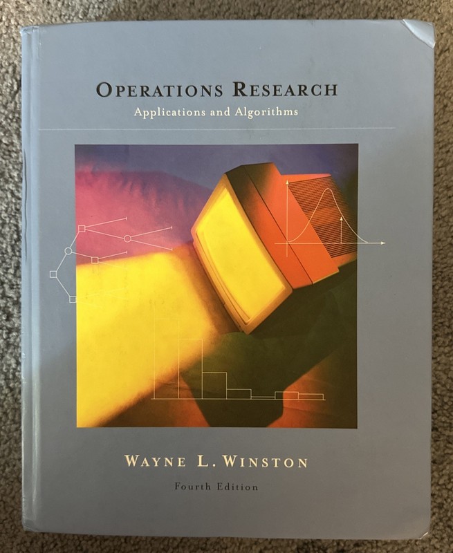 OPERATIONS RESEARCH: APPLICATIONS AND ALGORITHMS 4th Wayne Winston w/sealed CD