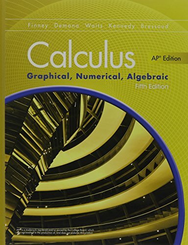 ADVANCED PLACEMENT CALCULUS 2016 GRAPHICAL NUMERICAL ALGEBRAIC FIFTH EDITION�