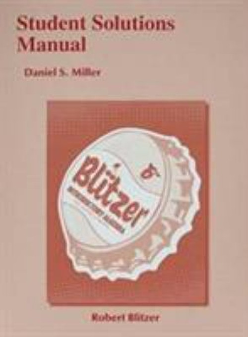 Student Solutions Manual for Introductory Algebra for College Stu