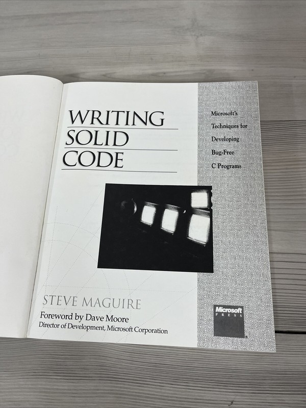 Writing solid code - Steve Maguire gallery
