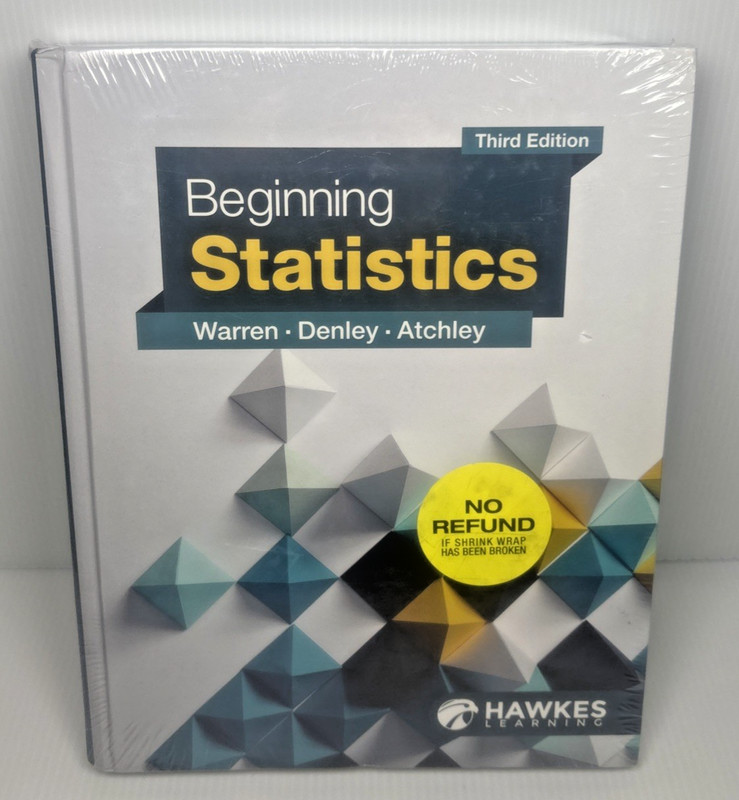 Beginning Statistics 3e by Hawkes Learning Software + eBook+Mindtab