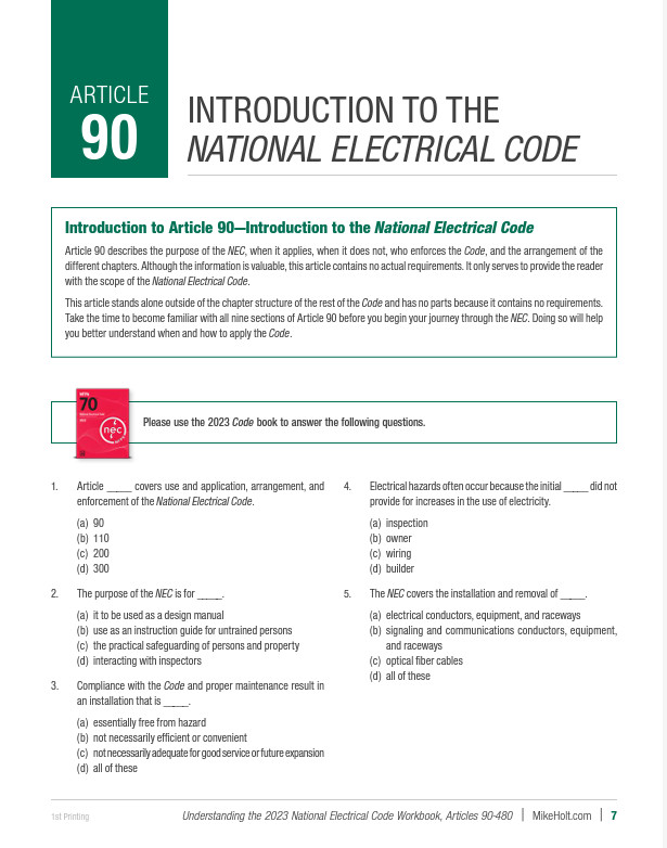 Mike Holt's 2023 Understanding the NEC Complete DVD Training Library gallery
