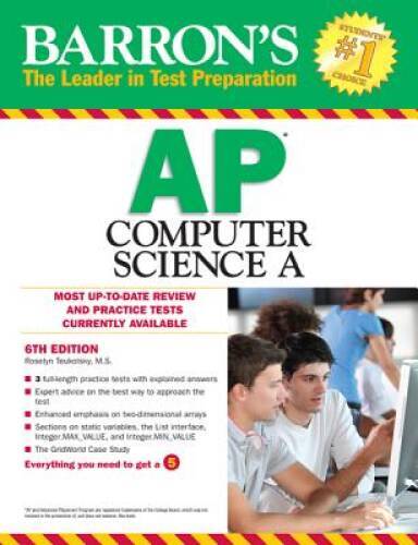 Barrons AP Computer Science A, 6th Edition – Paperback – GOOD