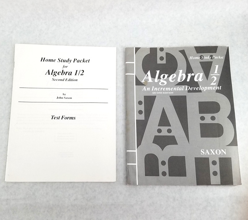 Saxon Algebra 1/2, 2nd Ed. by John Saxon – Test Forms and Test Answers Booklets