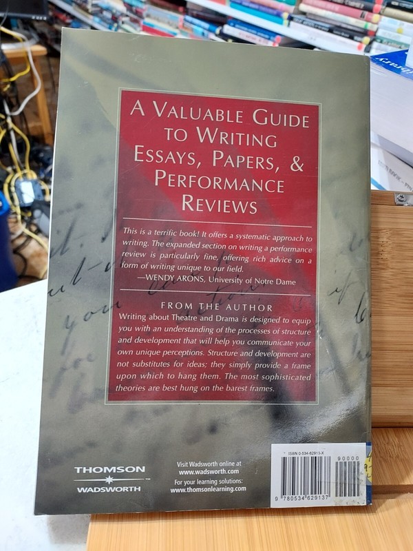 WRITING ABOUT THEATRE AND DRAMA 2nd Ed. Suzanne Hudson (2006,TPK) HZ13 gallery