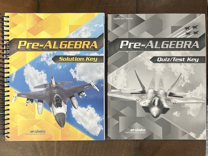 Abeka Pre-Algebra Solution Key & Quiz/Test Key – VERY GOOD