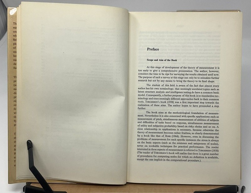Theory of Measurement Pfanzagl 1968 1st American Edition E7 gallery