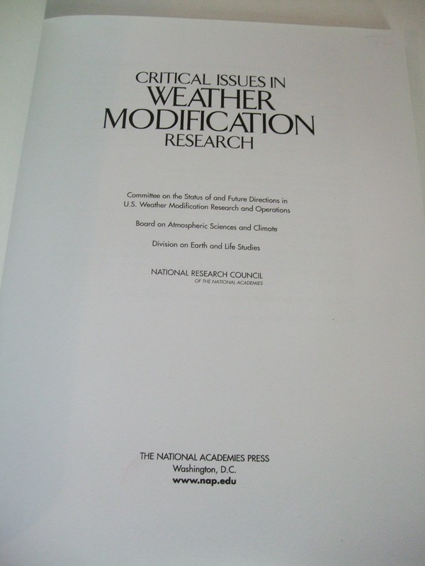 Critical Issues in Weather Modification Research. National Academies Press gallery