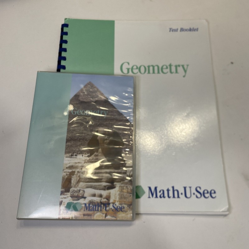 Geometry Math-U-See Test Booklet and DVD Set Steven Demme