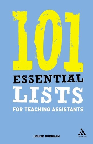 101 Essential Lists for Teaching Assistants by Burnham, Louise Paperback Book