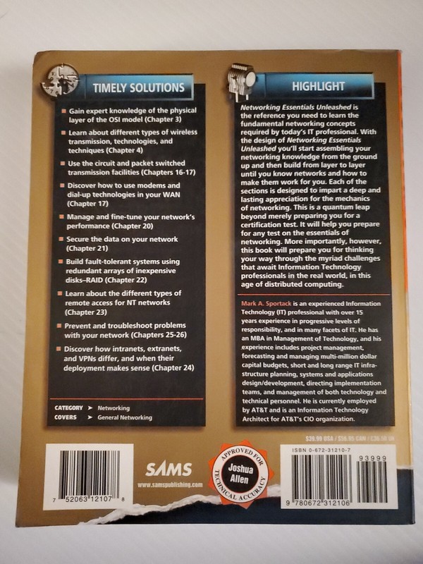 Unleashed Ser.: Networking Essentials Unleashed by Mark Sportack (1998,... gallery
