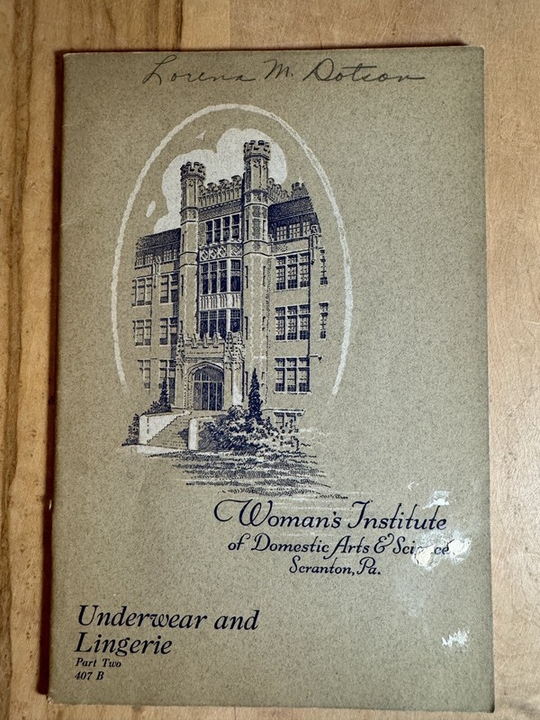 Underwear And Lingerie Part 2 #407 Womens Institute Of Domestic Arts & Sciences