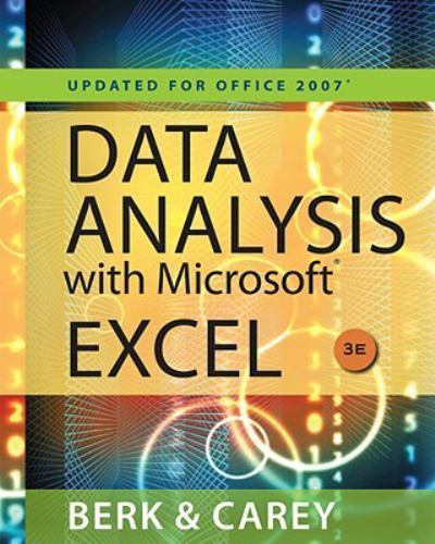 Data Analysis with Microsoft Excel™: Updated for Office 2007 (Book Only)