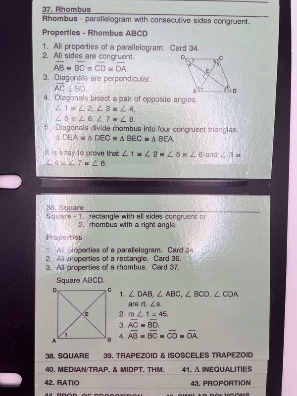 Geometry 1 Flipper Study Guide - SAT Prep - Christopher Lee gallery