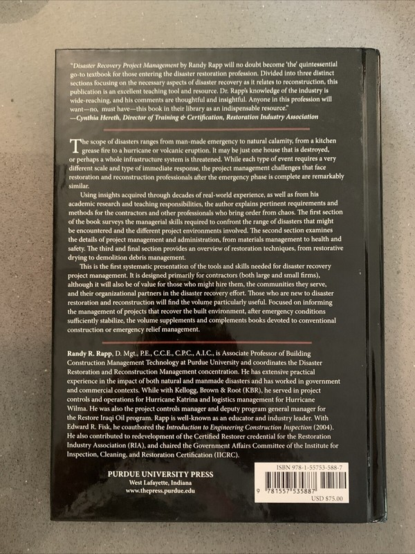 Disaster Recovery Project Management : Bringing Order from Chaos HC gallery