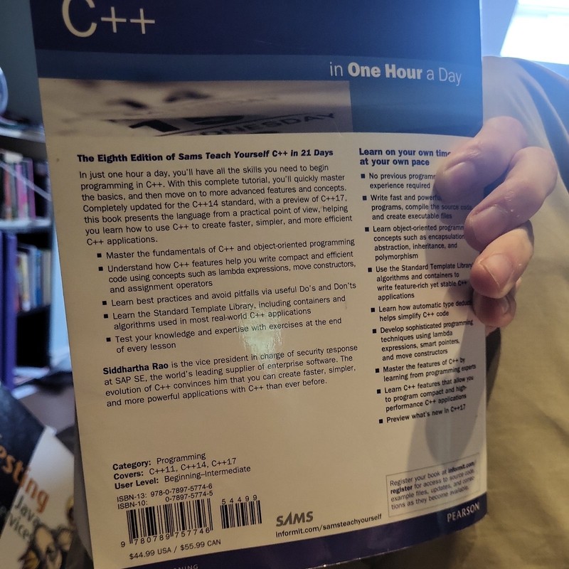 Sams Teach Yourself Ser.: C++ in One Hour a Day, Sams Teach Yourself by... gallery