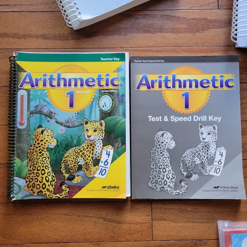 Abeka 1st Grade Math & Language Arts Teacher's Answer Keys, 10 Books gallery