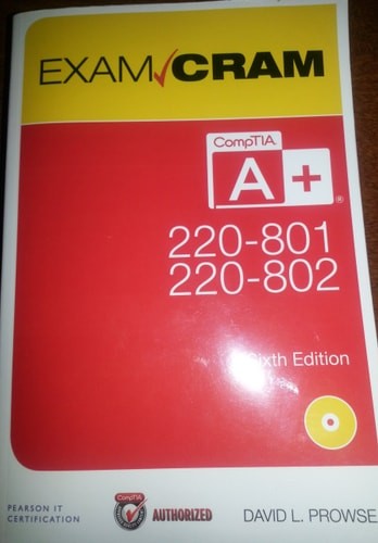 Comptia A+ 220-801 and 220-802 Authorized Exam Cram by David L. Prowse, Good Boo