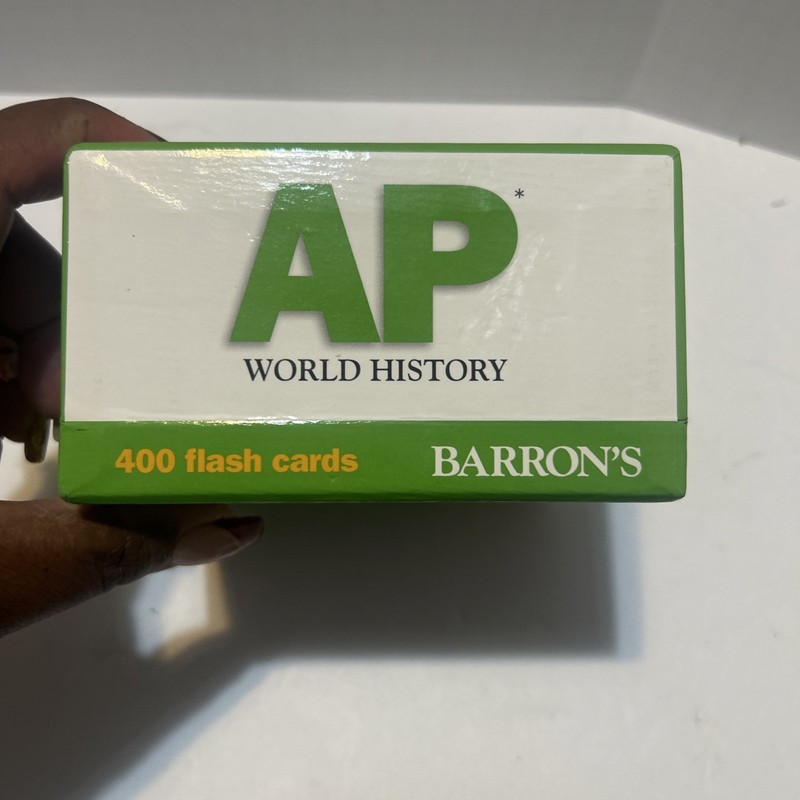 Barron's AP World History 3rd Edition Flash Cards (2016) test preparation cards gallery