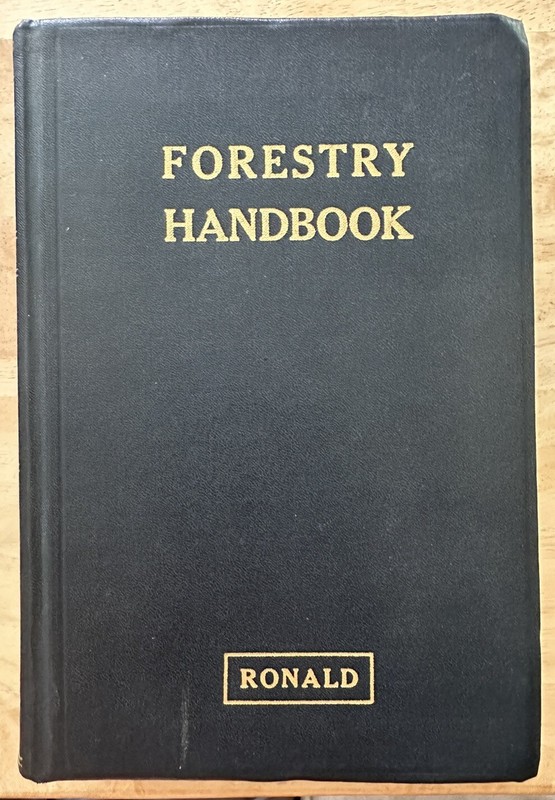 1955 Forestry Handbook Reginald Forbes The Society of American Foresters 1961 Ed