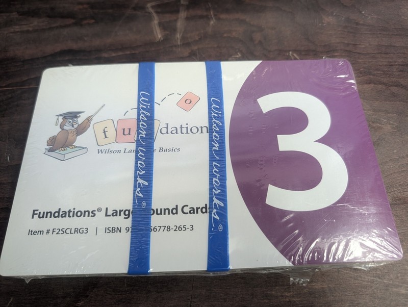 Fundations Large Sound Cards Level 3 Second Ed by Barbara Wilson Flash Cards NEW