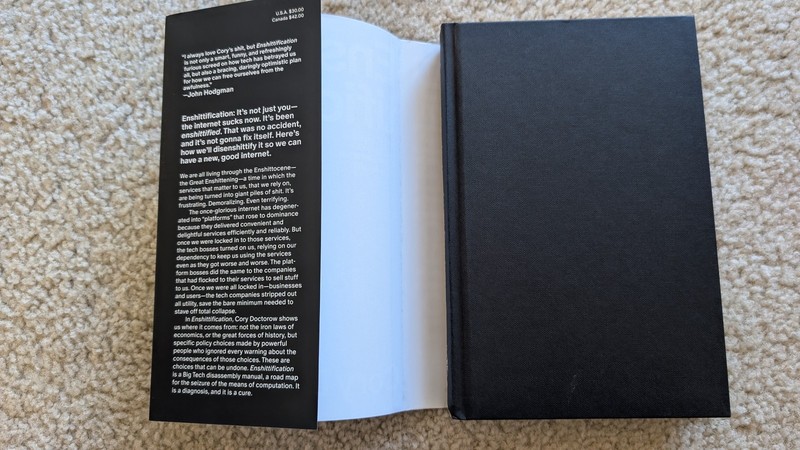 Enshittification: Why Everything Suddenl… - Cory Doctorow (Hardcover, Very Good) gallery