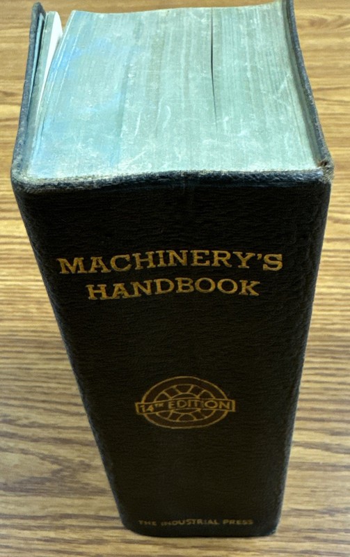 Machinery’s Handbook 14th Edition 1949 Thumb Index Machine Shop & Drafting-Room