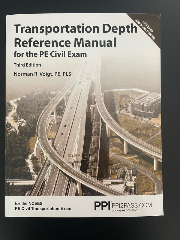 Transportation Depth Reference Manual For PE Civil Exam, 3rd Edition