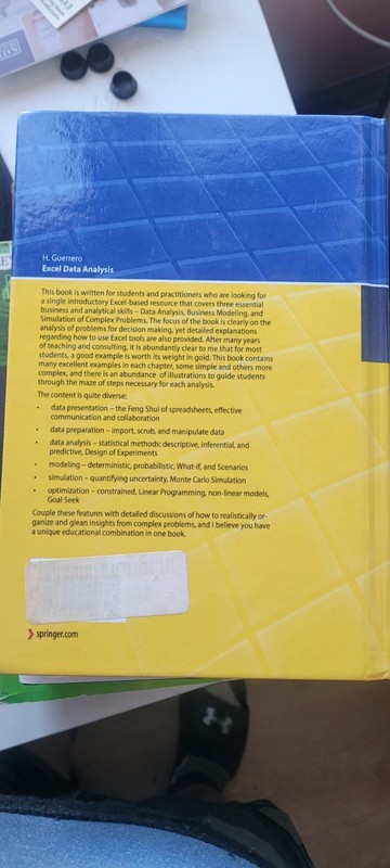 Excel Data Analysis : Modeling and Simulation, Héctor Guerrero Hardback 2010 gallery